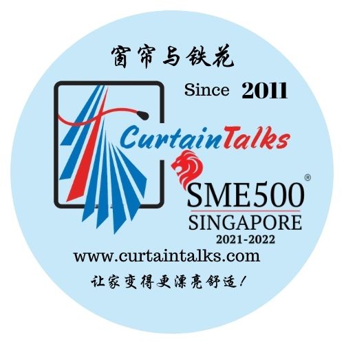 logo for curtaintalks and grille